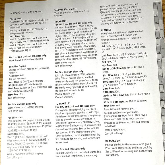 Vintage SIRDAR baby & kids knitting patterns #1807 - Picture 2 of 2